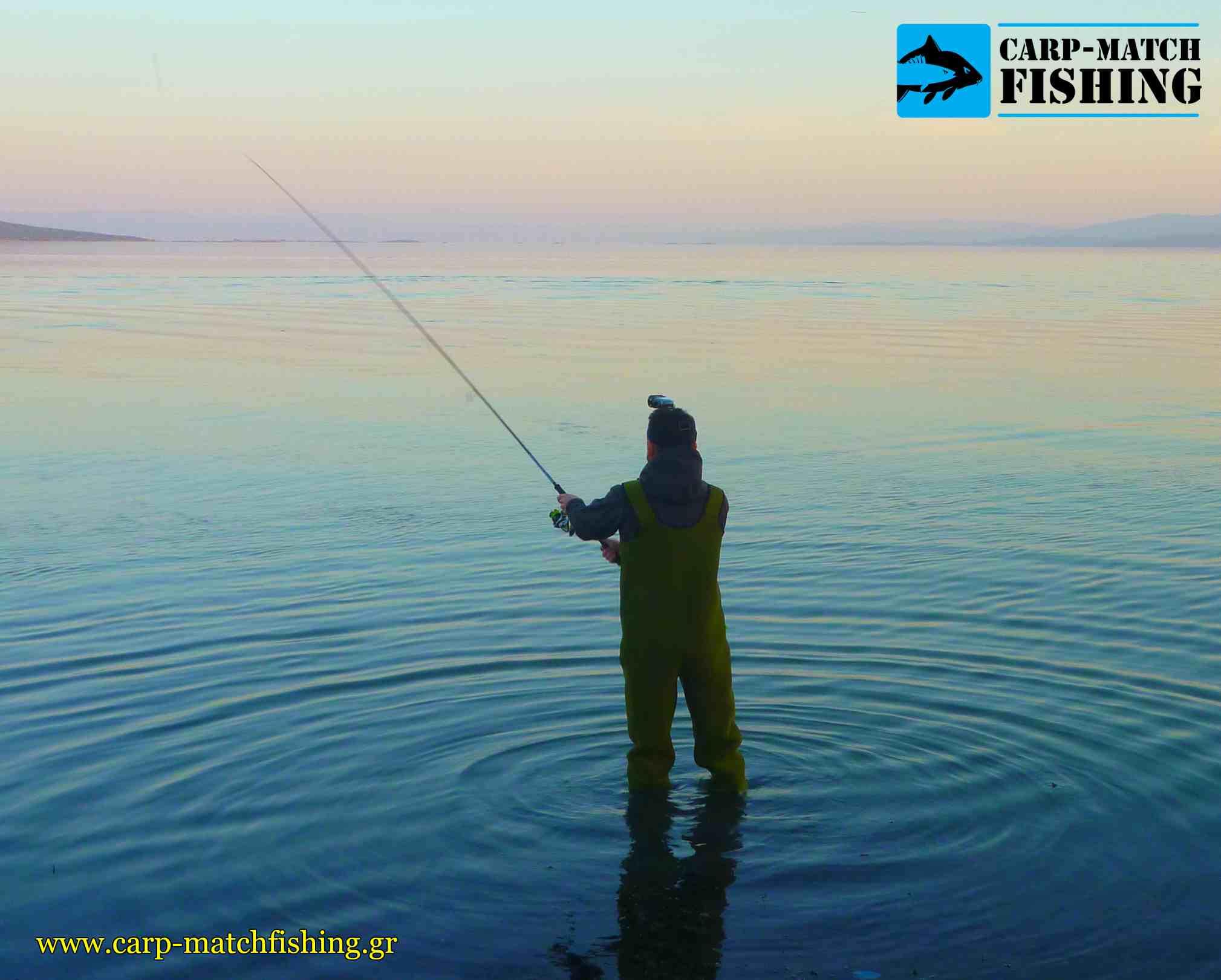 wading in the sunset spinning carpmatchfishing